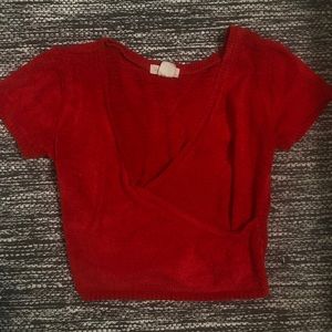 90s fuzzy crop top